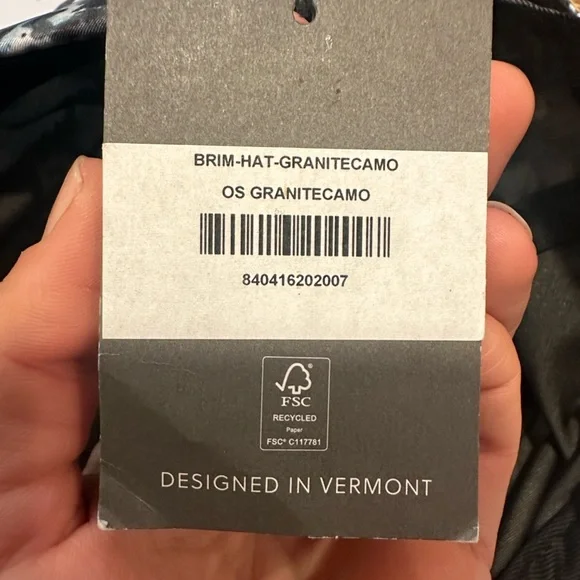 Granite Camo Brim Hat - Picture 2 of 7